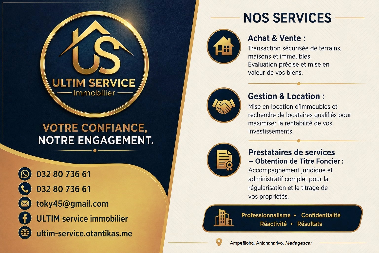 Site web d'agence immobilière